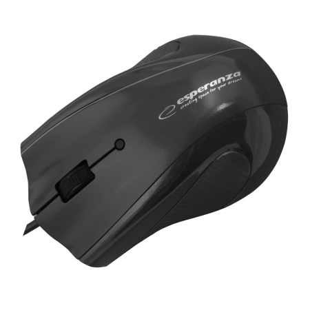 Periferice - EM125K Mouse ESPERANZA 1200 dpi, USB + GEL MOUSE PAD, Negru