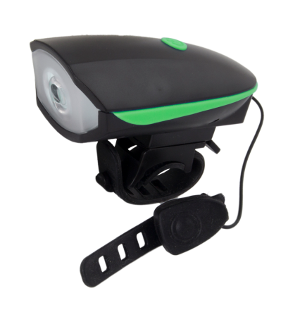 Ciclism - EOT023 Lanterna LED cu sonerie bicicleta, Esperanza Alfard, 100 lm, fixare ghidon, 3 moduri iluminare, rezistenta apa