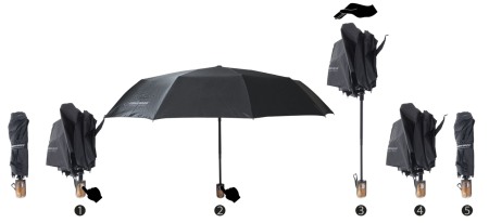 Fashion - EOU002K Umbrela Esperanza MILAN cu inchidere si deschidere automata negru