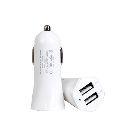 Accesorii Telefoane - Incarcator Auto cu 2 porturi Datamaxx 2.1A si 1.0A Blister Diferite culori