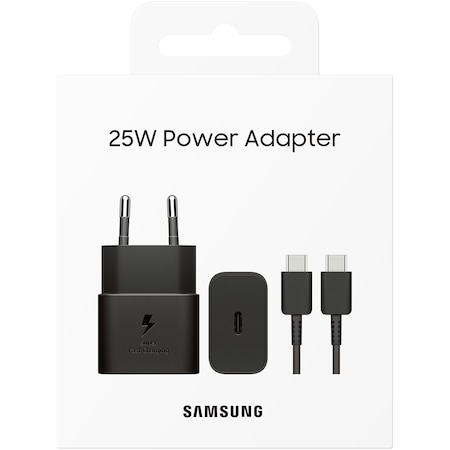 Incarcatoare Telefoane - Incarcator pentru Samsung Super Fast Charging 25W cu cablu Type-C la Type-C 3A , Negru EP-TA800XBEGWW