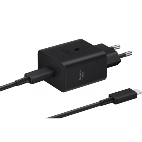 Incarcator Retea pentru Samsung EP-T4511XBEGEU, Super Fast Charging 45 W (Negru) Cablu USB-C 5A 1.8 metri [1]