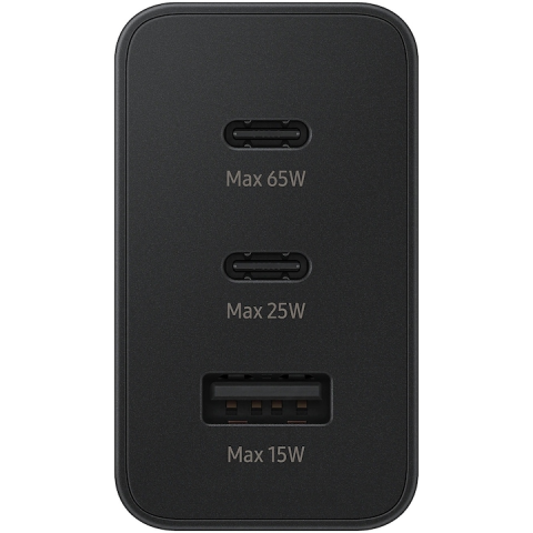 Incarcatoare telefon - Încărcător Samsung 65W Trio EP-TA6530NBEGEU USB-C + USB-A Super Fast Charging 2.0 Original