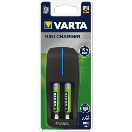 Baterii Si Acumulatori - Incarcator Varta + 2 acumulatori R3 800 mAh