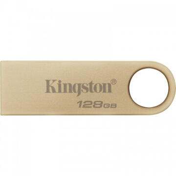 Stick-uri USB - Memorie USB Kingston DataTraveler SE9 G3, 128GB, USB 3.2 Gen1, Metalic, Auriu DTSE9G3/128GB