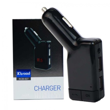 TV & Multimedia - Modulator auto KCB-927 cu functie de incarcator si FM, 2 port USB