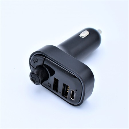 Radio, CD, DVD player auto - Modulator FM cu Bluetooth,2 USB+ TypeC,Mp3,Redare USB/microSD,Functie Handsfree – C12