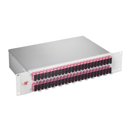 Cutii de distributie FTTH si ODF-uri - Optical Fiber Patch Panel ODF Datamaxx Multimode OM4 96 porturi SC/PC duplex 2U Complet Echipat