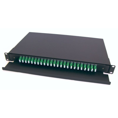 Cutii de distributie FTTH si ODF-uri - Optical Fiber Patch Panel ODF Datamaxx Singlemode 48 porturi LC/APC duplex 1U Complet Echipat