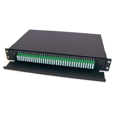 Retelistica - Optical Fiber Patch Panel ODF Datamaxx Singlemode 96 porturi LC/APC quad 1U Complet Echipat