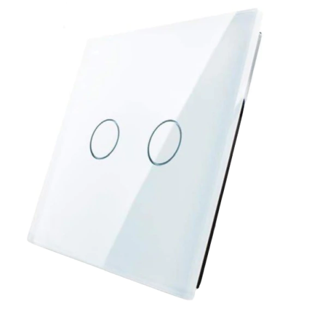 Casa Inteligenta - Panou din sticla pentru intrerupator digital 2 cai C7-C2