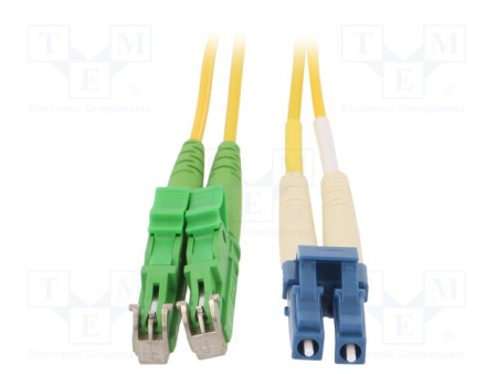 Retelistica - Patch Cord Fibra Optica Datamaxx Duplex Single Mode Manta LSZH semi-tight bufer LC/UPC - E2000/APC (LSH/APC) 9/125 15 metri