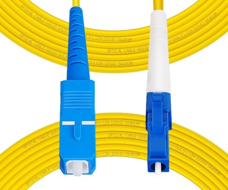 Retelistica - Patch Cord Fibra Optica Datamaxx Simplex Single Mode Manta LSZH semi-tight bufer SC/UPC - LC/UPC 9/125 10 metri