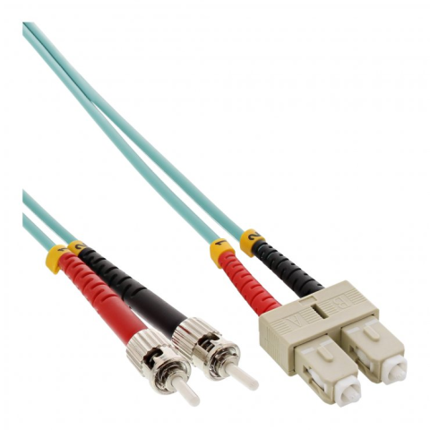 Retelistica - Patch Cord Fibra Optica Datamaxx Duplex Multi Mode OM3 Manta LSZH semi-tight bufer SC/UPC-ST/UPC 50/125 3 metri