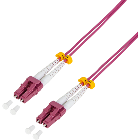 Retelistica - Patch Cord Fibra Optica Datamaxx Duplex Multi Mode OM4 Manta LSZH semi-tight bufer LC/UPC-LC/UPC 50/125 2 metri