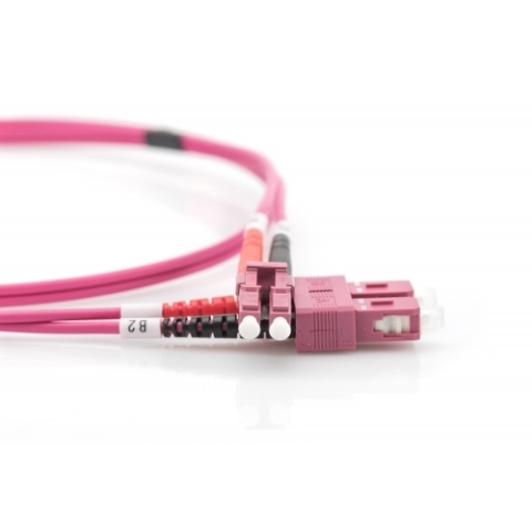 Patch Cord Fibra Optica Datamaxx Duplex Multi Mode OM4 Manta LSZH semi-tight bufer SC/UPC-LC/UPC 50/125 2 metri [1]