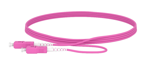 Retelistica - Patch Cord Fibra Optica Datamaxx Simplex Multi Mode OM4 Manta LSZH semi-tight bufer SC/UPC-SC/UPC 50/125 1 metru