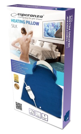 Incalzitoare corporale si perne electrice - Patura cu incalzire electrica EHB003 Esperanza pentru spate si gat 60*40 cm, 3 setari temperatura si husa protectoare din microfibra