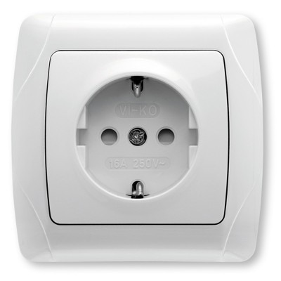 Aparataj  Electric - Priza schuko Carmen Viko simpla alba