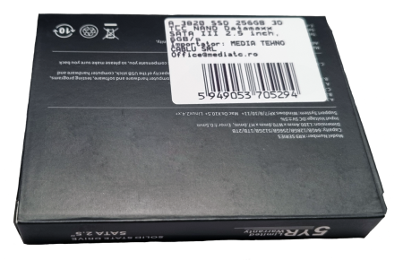 Solid State Drive SSD-uri interne - Solid State Drive SSD intern Datamaxx 256GB 2.5" SATA III 550Mb/s read/450 Mb/s write