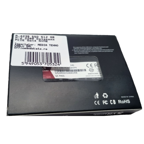 SSD Datamaxx 512GB NVMe M.2 2280 – 2390MB/s | SSD rapid gaming [1]