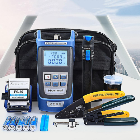 Powermetre, Aparate de Sudat Fibra, OTDR și surse laser - Trusa Pregatire mufare/sudura/masurare Fibra optica FTTH