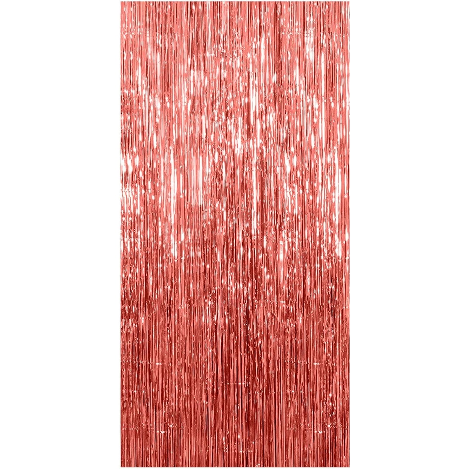 Fete Masa si Perdele Franjurate - Perdea Franjurata, Model Decor Petrecere, pentru Fundal de Poze, Amenajare Colorata a Petrecerii, Dimensiune 100x200 cm, Rose Gold