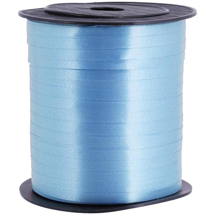 Panglica pentru Baloane, Rola de 200 de Metri, din Rafie, Albastra [3]