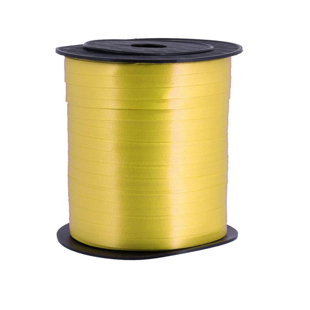 Panglica pentru Baloane, Rola de 200 de Metri, din Rafie, Aurie [4]