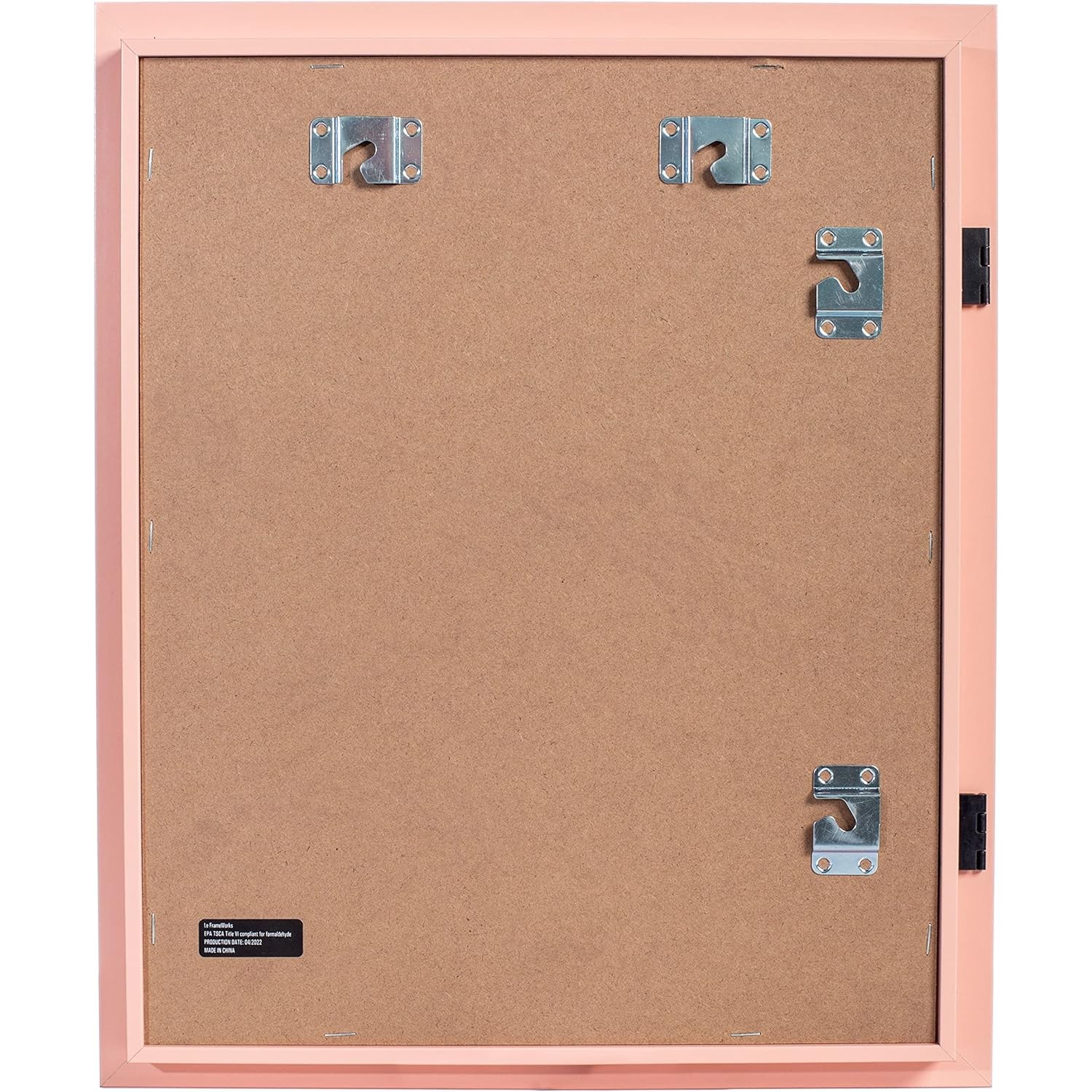 Rama Foto cu Magnet, din Lemn, cu Spatiu Pentru Depozitare, Pentru Desene si Picturi A4, Sticla Securizata, Rama MDF, 21x30 cm, Roz [2]