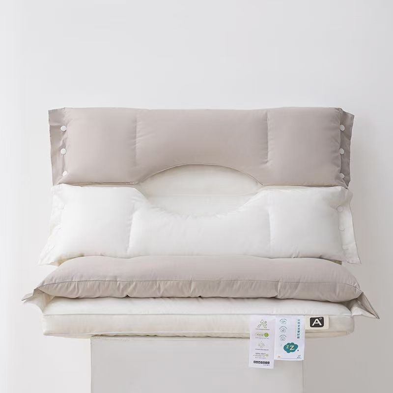 Perna Ortopedica 3 in 1, Strat Dublu, Protectie Cervicala, pentru Adulti, 45 x 70 cm, Alb [8]