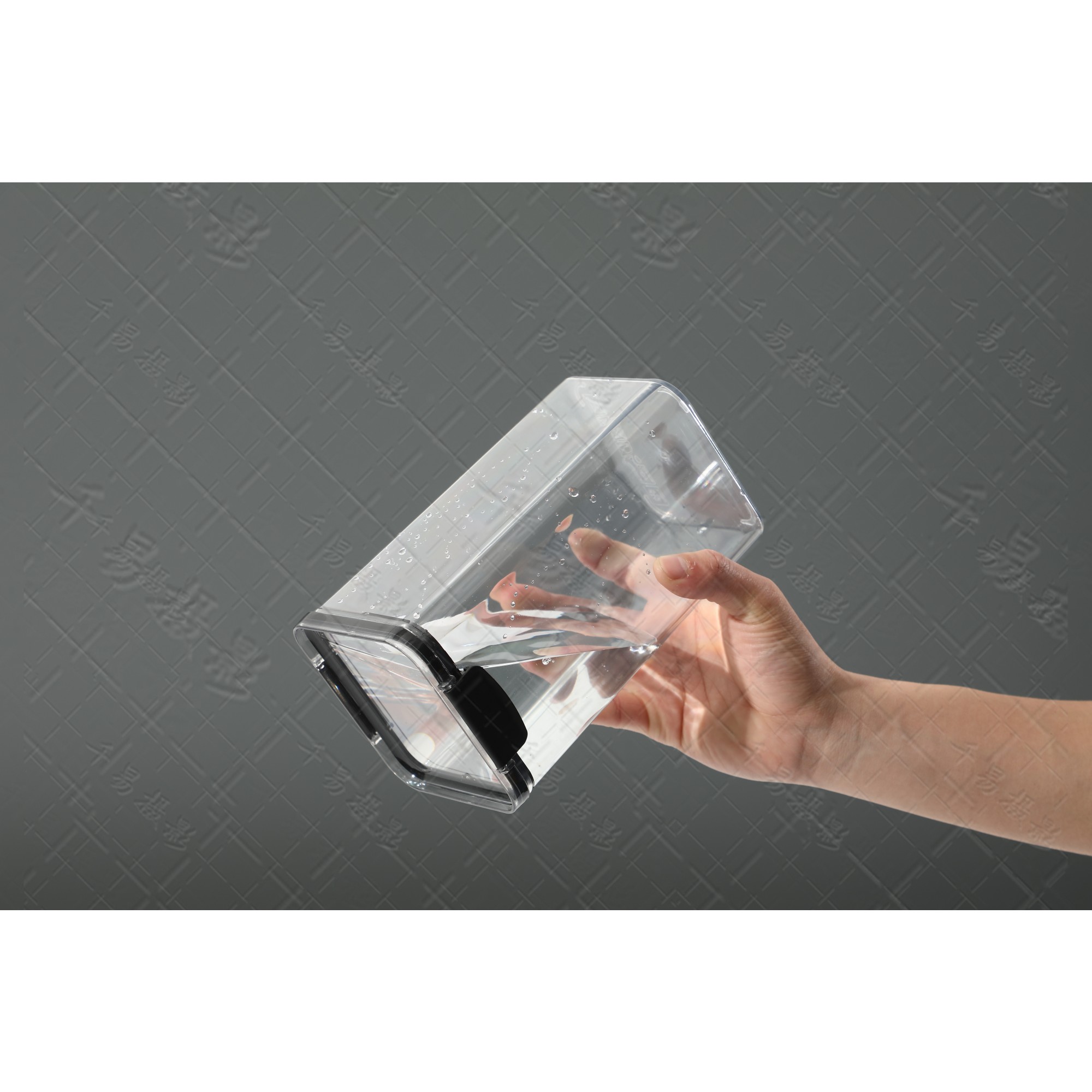 Recipient din Plastic, pentru Alimente/Obiecte, Inchidere Ermetica, 10.2 x 9.8 cm, 700 ml, Transparent [3]
