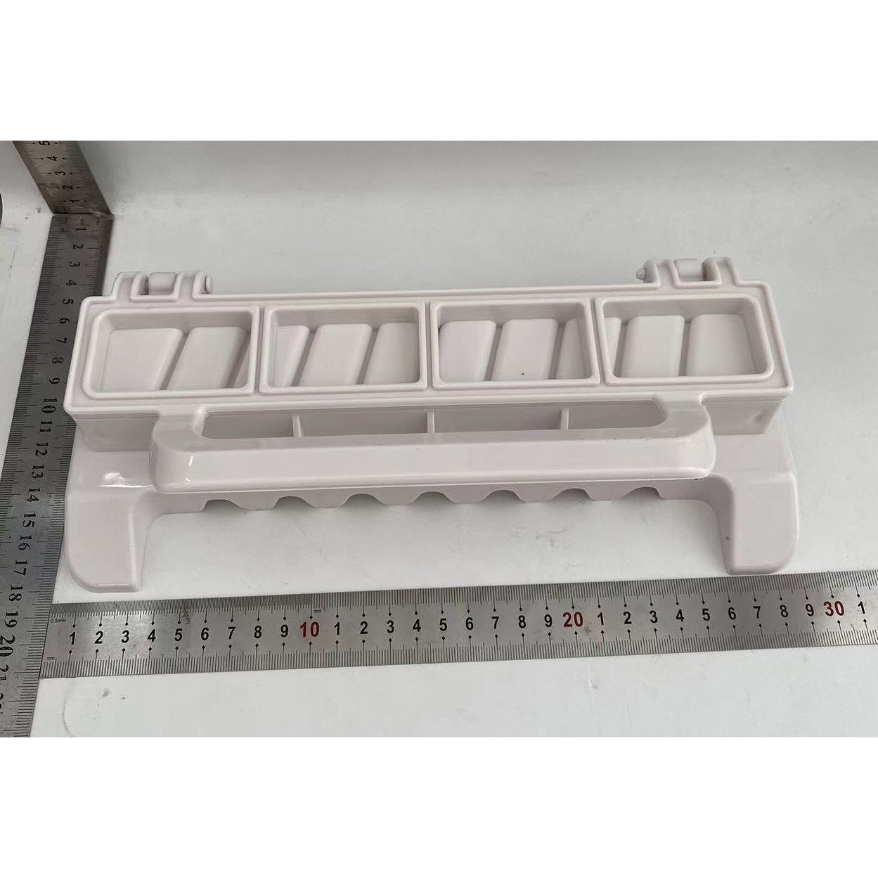 Presa pentru Carne, pentru Kebab, cu Maner, din ABS, 29 x 7.5 x 2.6 cm, Alb [5]