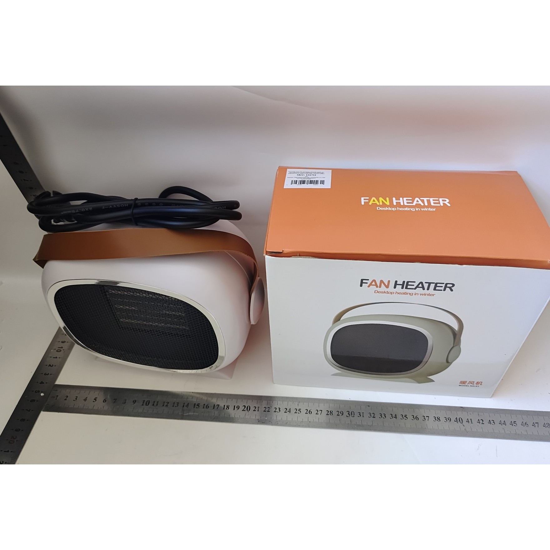 Aeroterma cu Incalzire Ceramica PTC, din ABS, Oprire Automata, Protectie Supraincalzire, 700/1200W, 220V, 21 x 16 x 11 cm, Alb [6]