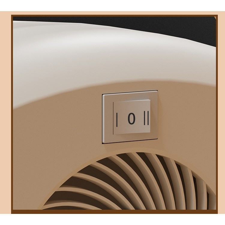 Aeroterma cu Incalzire Ceramica PTC, din ABS, Oprire Automata, Protectie Supraincalzire, 700/1200W, 220V, 21 x 16 x 11 cm, Gri [3]