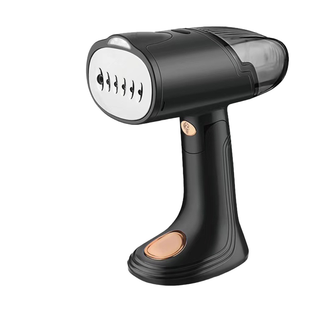 Accesorii Ingrijire Casa - Aparat de Calcat Vertical Portabil cu Abur, Putere 1500W, Rezervor Detasabil de 138ml, Priza, Functie Anti Calcar si Auto Curatare, Pliabil, cu Perie, 20x10.5x8 cm, Negru