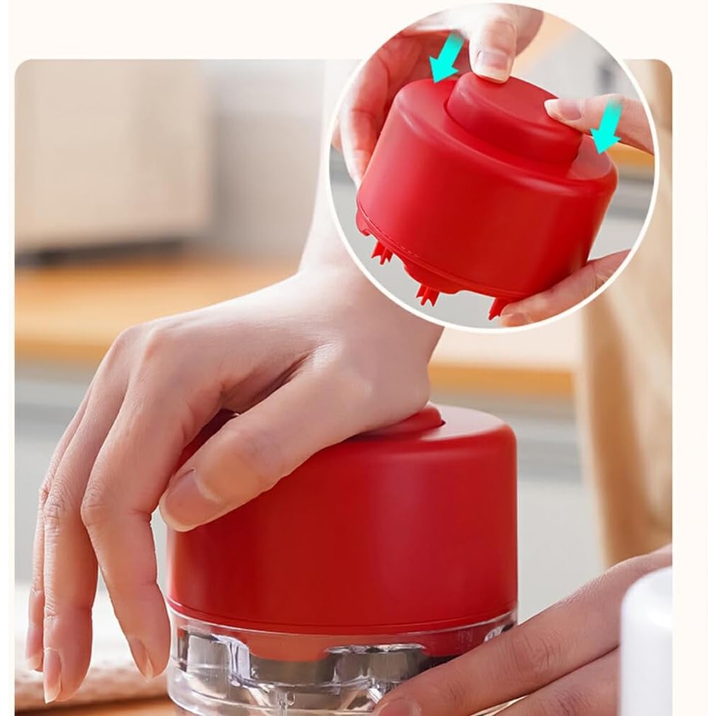 Dispozitiv de Scos Samburi, Manual, cu 7 Gauri, pentru Cirese, 13 x 9.2 cm, din ABS, Rosu [6]