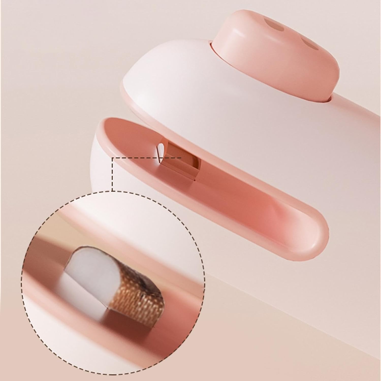 Aparat de Sigilat Ambalaje, Incarcare USB Tip C, 400 mAh, 10.2 x 3.7 x 4.3 cm, Model Porc, Roz [2]