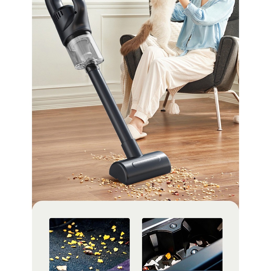 Aspirator Portabil fara Fir, Incarcare USB, Pentru Casa si Masina, Autonomie 45 min, Negru [8]
