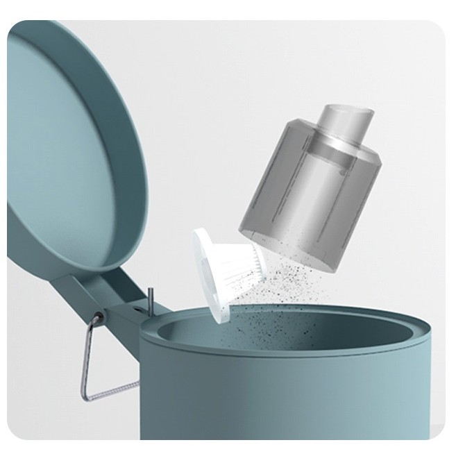 Aspirator Portabil Fara Fir, Tip Pistol K7, Pentru Casa si Masina, Incarcare USB, Autonomie 30 Min, 36 x 17 cm, Negru [3]