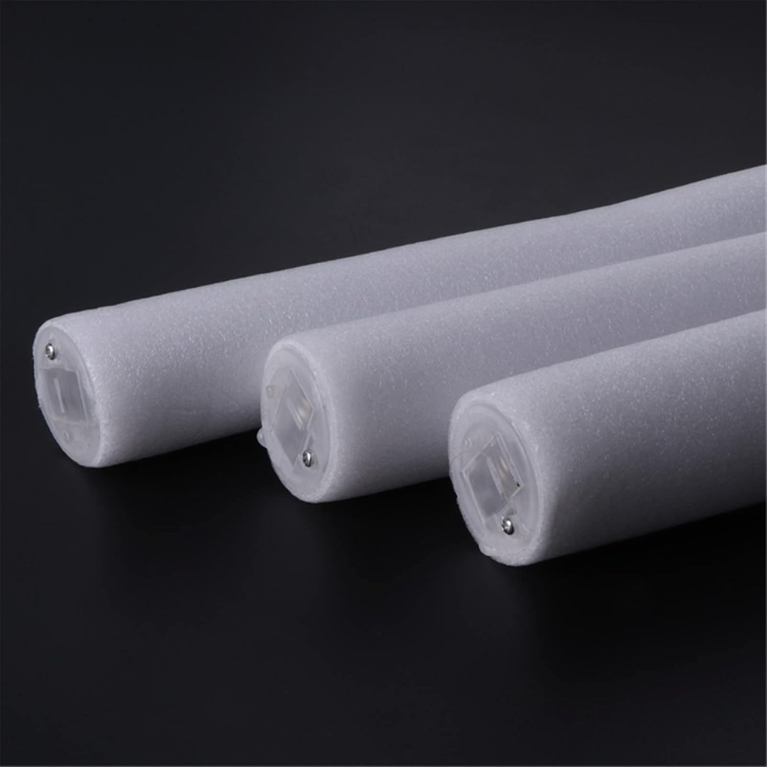 Bagheta cu Led, din Burete, cu Baterii, Lumina Multicolora, 48 x 4 cm, Alb [1]