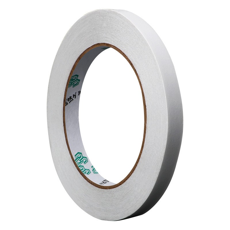 Banda adeziva - Banda Dubla Adeziva, Banda Adeziva cu Burete, pentru Cadouri si Ambalaje, 2 m, Latime 0.8 cm, Alb