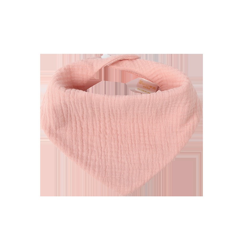 Baveta Triunghiulara, din Bumbac, pentru Copii 0-12 Luni, 33x32 cm, Rezistenta la Apa, Roz [4]