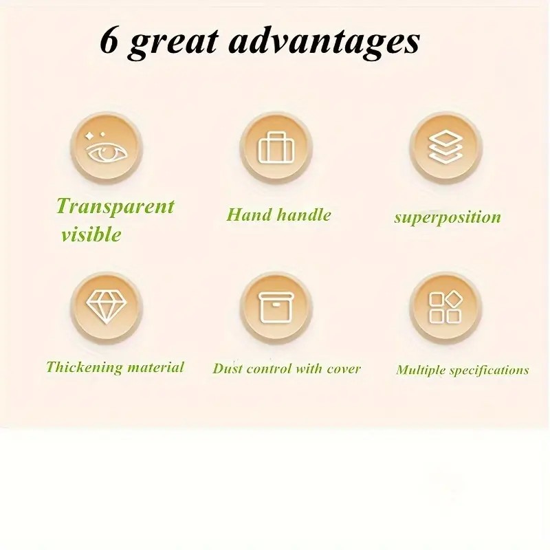 Cutie De Depozitare, Tip Valiza, pentru Alimente, Jucarii, Accesorii, Transparent-Gri, Marime M, 31.5x23x19 cm [3]