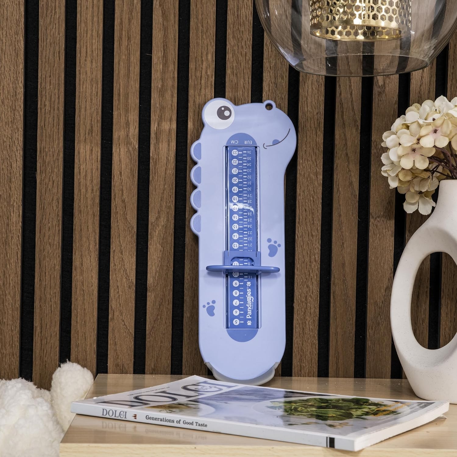 Dispozitiv de Masurat Talpa Piciorului pentru Bebelusi, 9-24, Model Dinozaur, Albastru [1]