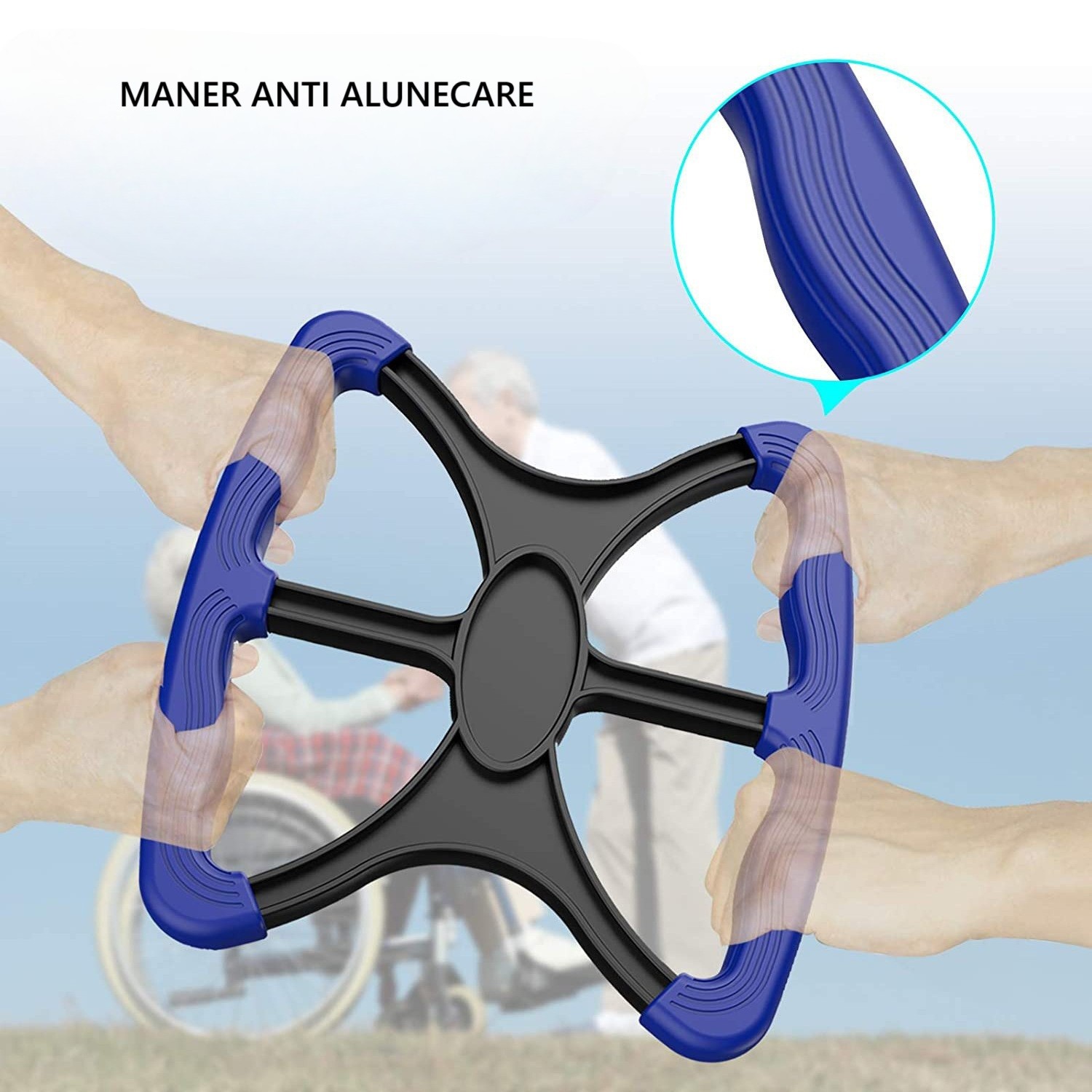 Dispozitiv pentru Ridicare, Ajutor Varstnici, din Plastic, Maner Ergonomic, 200 kg, Albastru [1]