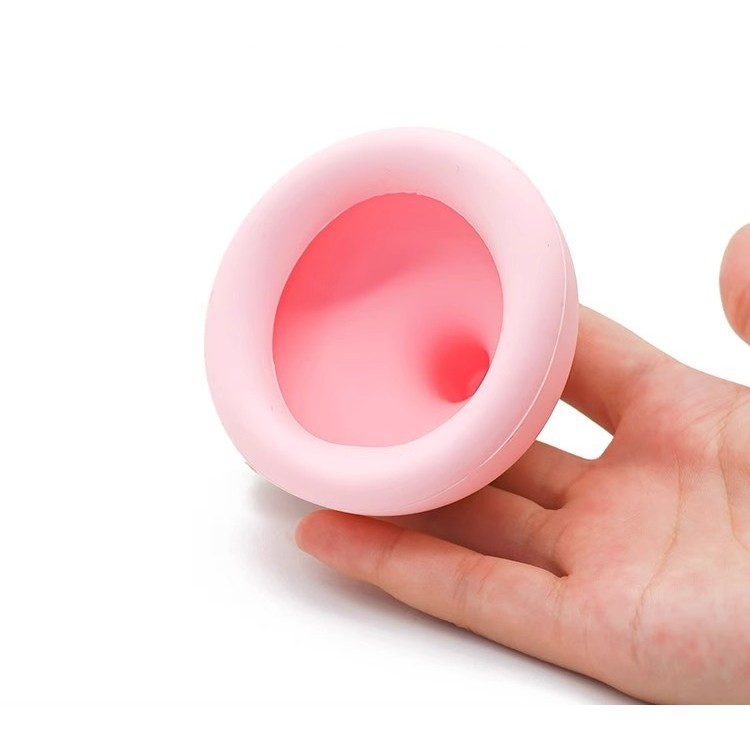 Dispozitiv Terapeutic Sputa, Cupa pentru Terapie Toracica, Dispozitiv de Eructare, pentru Sugari si Copii, 7.5 x 6 cm, din Silicon, Roz [5]