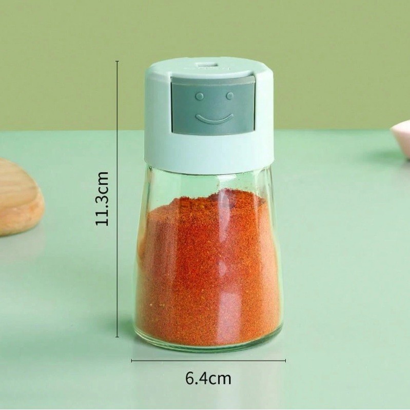 Dozator Condimente, din Stilca, 180 ml, Rezistenta la Umidiate, 11.3 x 6.4 cm, Masura 5g, Verde [3]