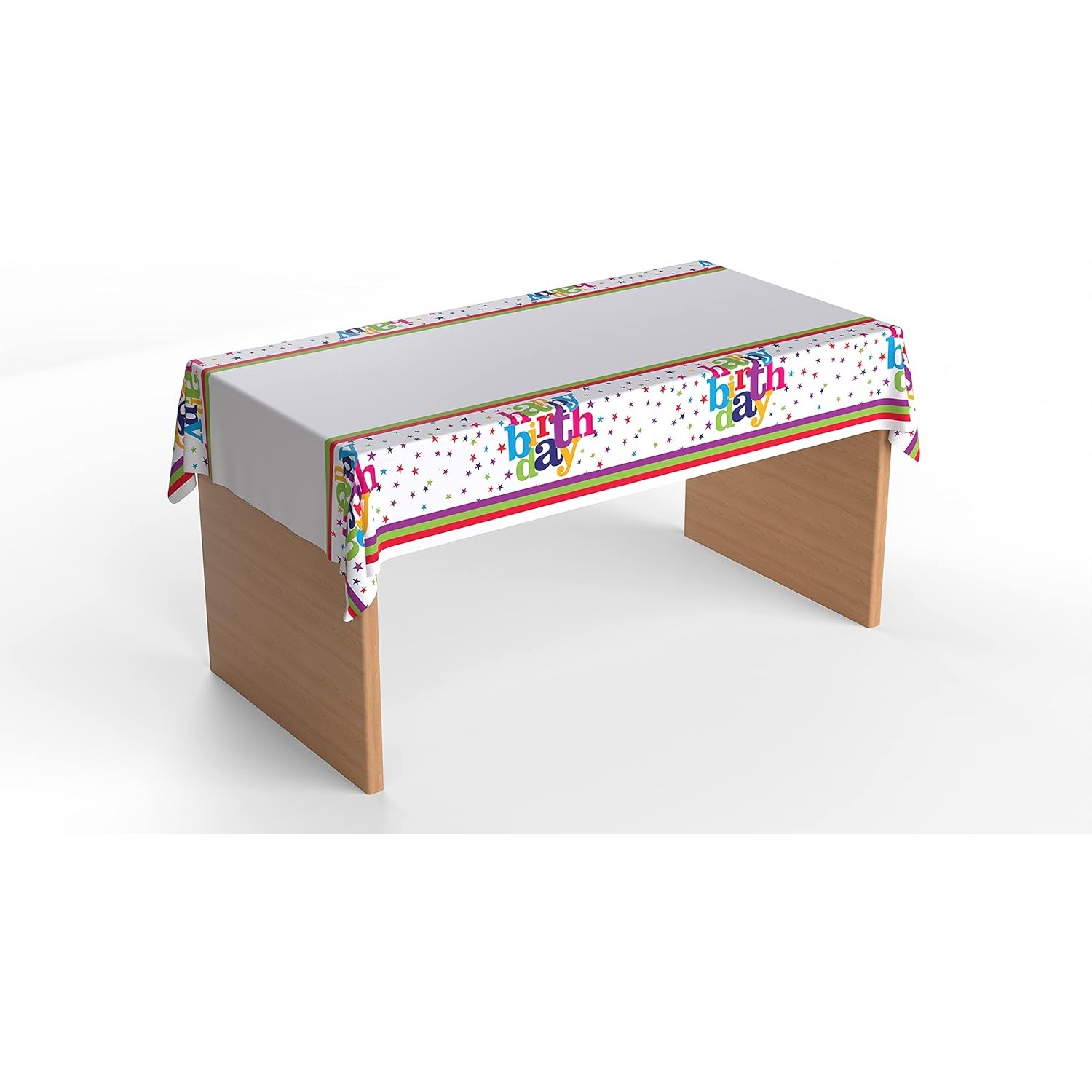 Fata de Masa Dreptunghiulara, Colectia Happy Birthday, 180 x 108 cm, din Plastic PE, Impermeabila, Multicolor [3]