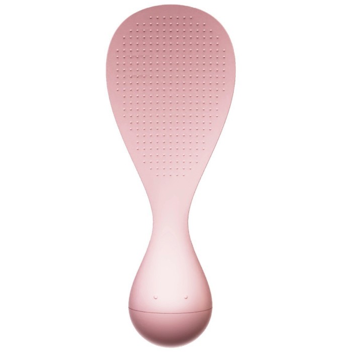 Ustensile pentru Bucătărie - Lingura de Orez Termorezistenta, Roz, cu Baza Antialunecare, Perfecta pentru Preparare si Servire